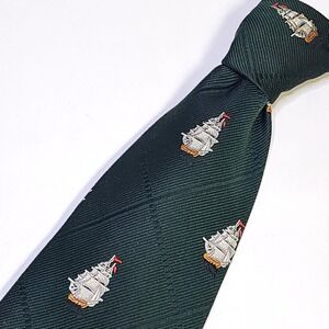 Vtg 70s Briar Pride Of America Necktie Tie Bicentennial 1976 Tall Ships